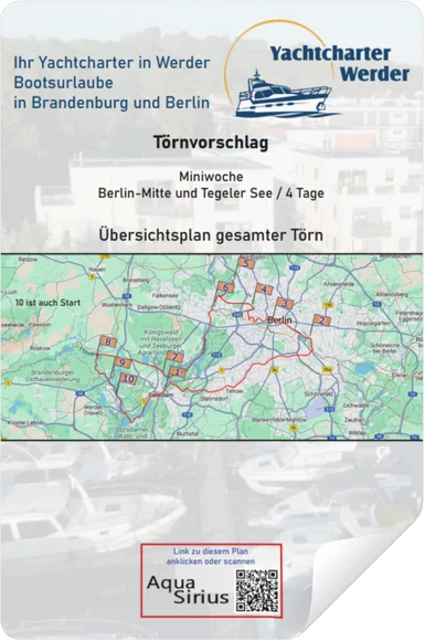 Vorschaubild Törnplan-PDF Berlin Mitte und Tegel Miniwoche